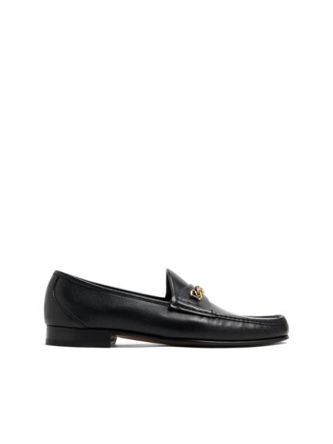 TOM FORD chain-link leather loafers