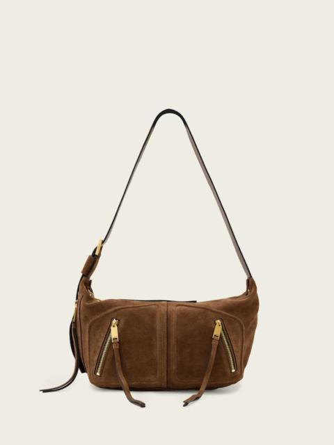 ALLSAINTS JEAN REY SUEDE SHOULDER BAG