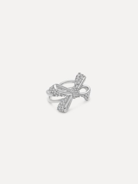Oscar de la Renta CRYSTAL PAVÉ BOW RING