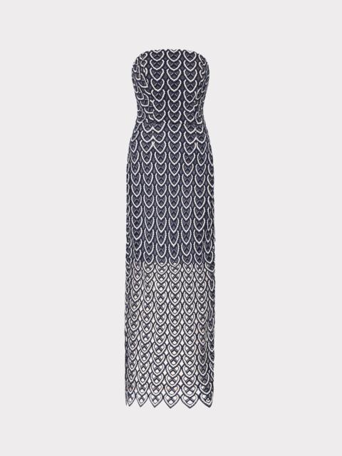MILLY Kait Lace Midi Dress