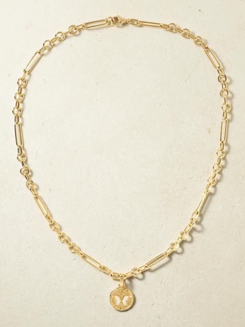 FOUNDRAE Reverie Small Mixed Clip 18-karat Gold Diamond Necklace