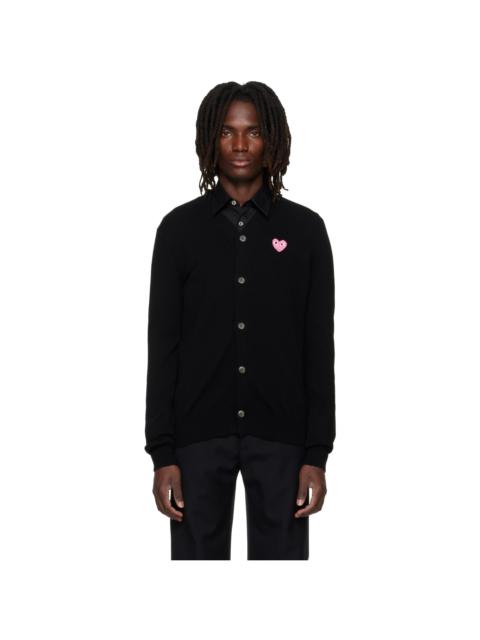 Comme des Garçons PLAY Black Heart Emblem V-Neck Cardigan