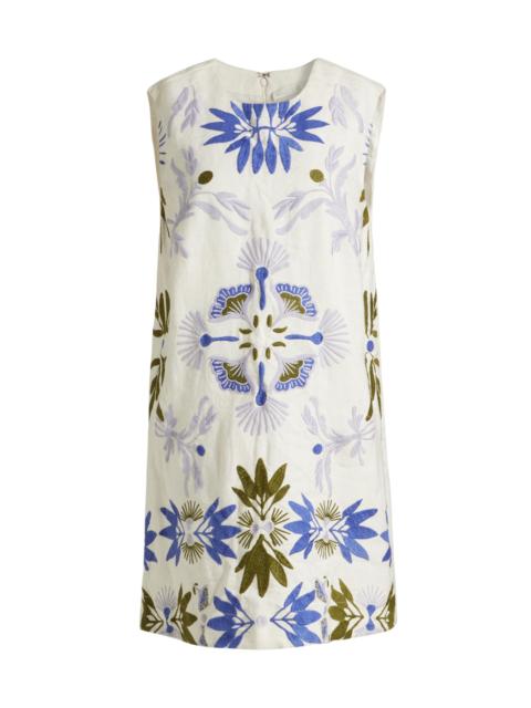 MARIE OLIVER Women's Yvette Embroidered Floral Shift Dress - Waltz