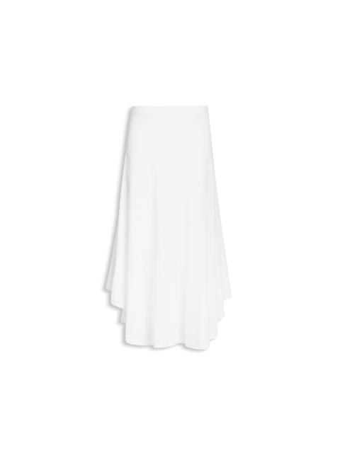 Alaïa ASYMMETRIC COTTON CREPE SKIRT
