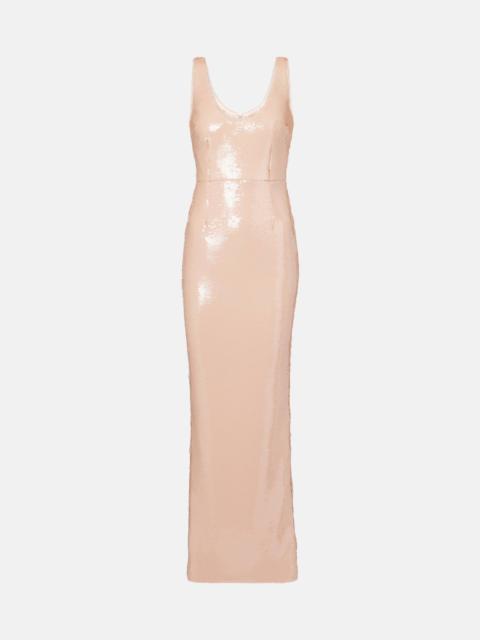 THE NEW ARRIVALS ILKYAZ OZEL Manu sequined gown
