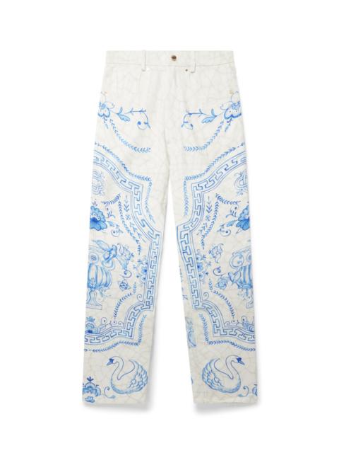 Plat A Dessert Printed Straight Leg Jeans