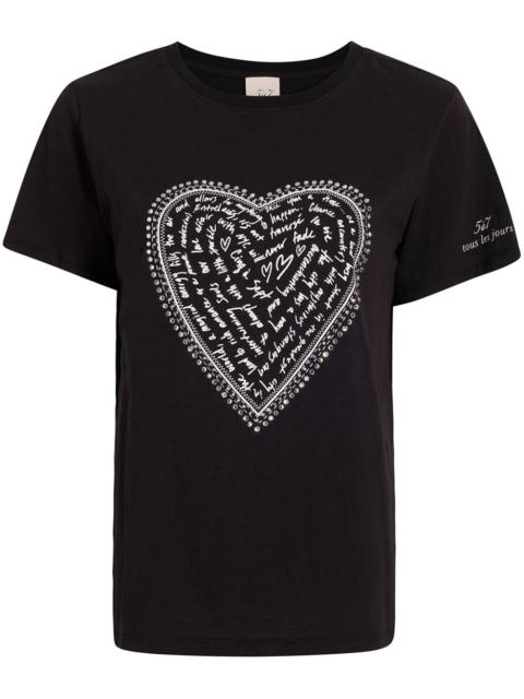 Cinq à Sept Love Letter Heart T-shirt
