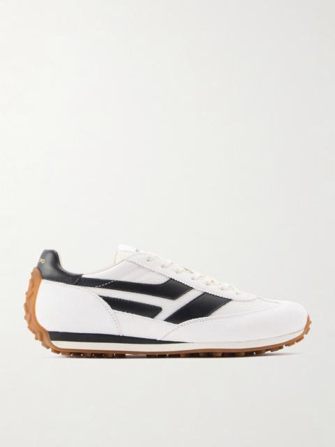TOM FORD Mick Leather-Trimmed Suede and Mesh Sneakers