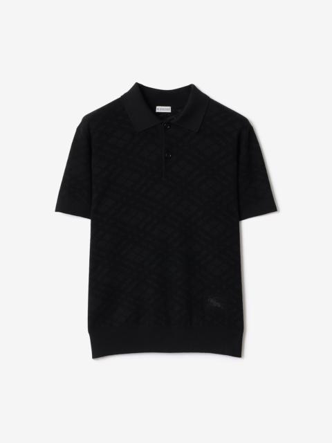Check Wool Polo Shirt