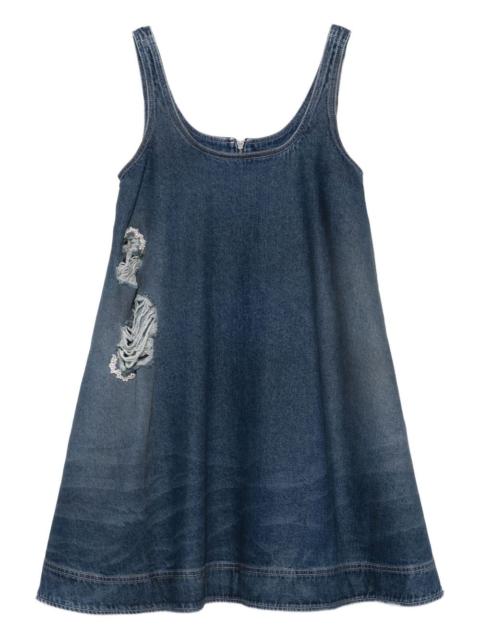 Simone Rocha distressed-effect denim mini dress