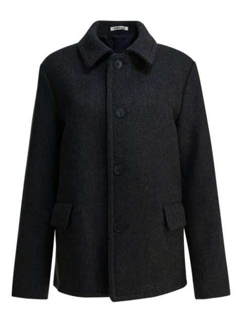 AURALEE single-breasted wool coat