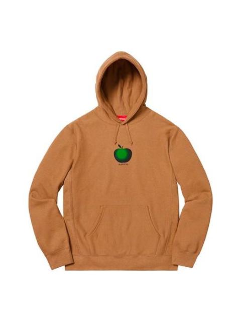 Supreme SS19 Apple Hooded Sweatshirt Brown logo SUP-SS19-064