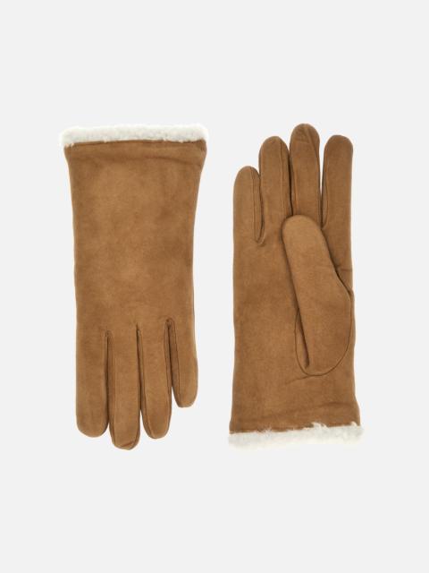 HOGAN Gloves in Leather Beige
