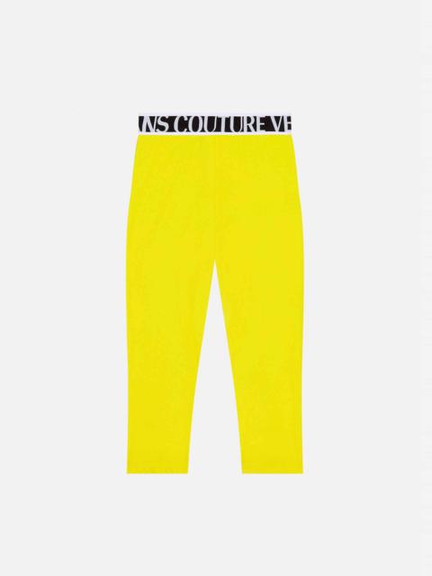 VERSACE JEANS COUTURE Logo Cropped Leggings