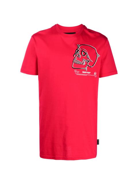 PHILIPP PLEIN Outline Skull crew neck T-Shirt