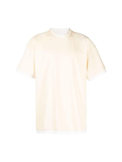 Jil Sander logo-print two-tone T-shirt