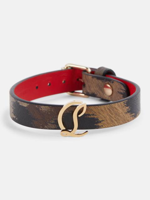 CL animal-print leather bracelet