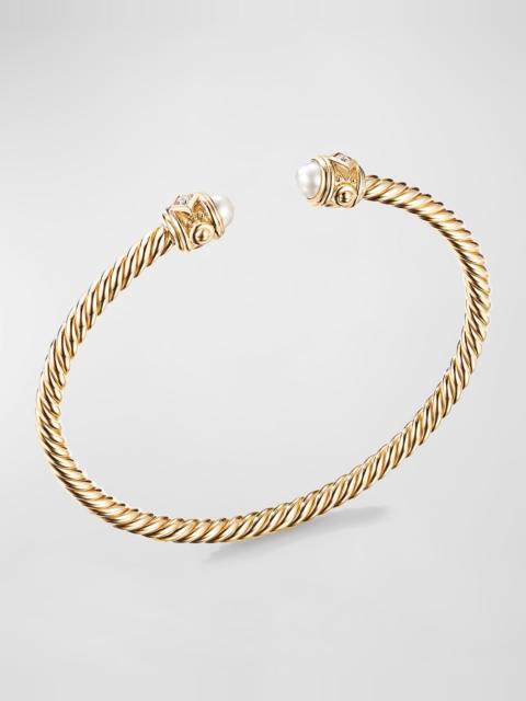 DAVID YURMAN 18K Renaissance Bracelet with Pearls and Diamonds