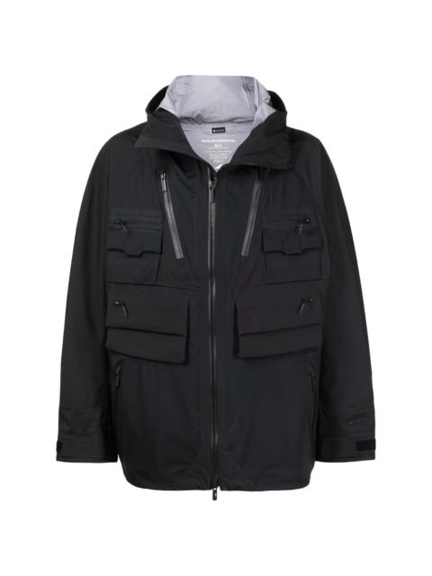 hooded zipped jacket