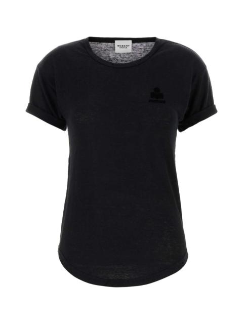 Isabel Marant Étoile Black Linen Koldia T-shirt