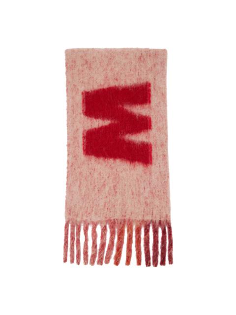 Marni Pink Fringed Scarf