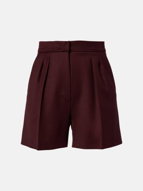 Max Mara Ozieri high-rise virgin wool shorts