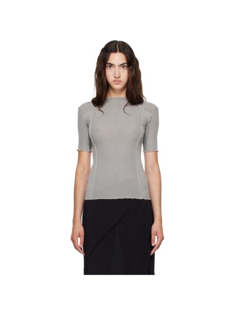 BASERANGE Gray Omato 3/4 T-shirt