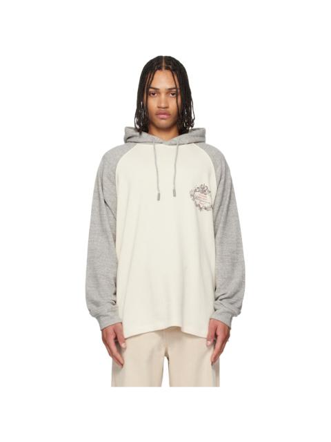 Wooyoungmi Off-White & Gray Crown Graphic Hoodie