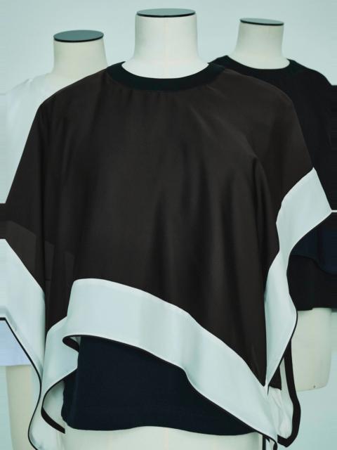 sacai Satin x Cotton Jersey T-Shirt