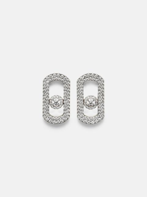 MESSIKA So Move 18kt white gold earrings with diamonds