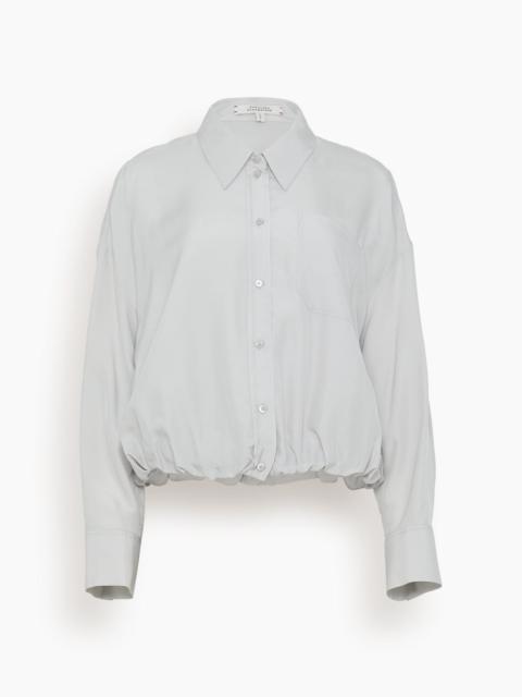 Silky Ease Blouse in Silver Grey