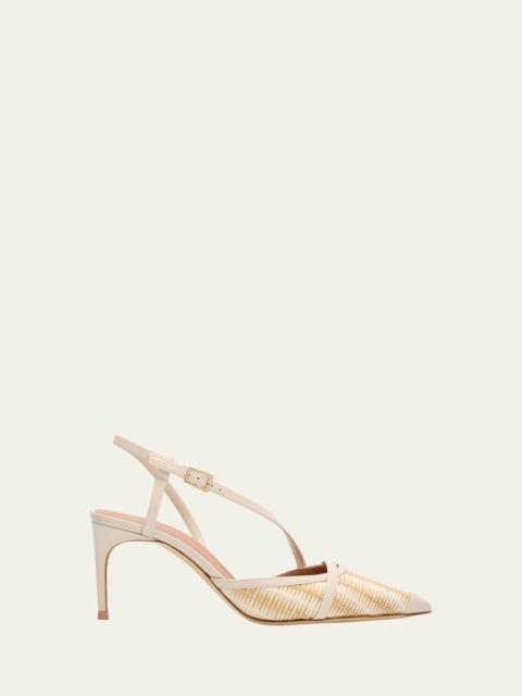 MALONE SOULIERS 70mm Valeria Strappy Leather Pumps