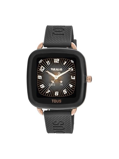 TOUS D-Connect Smartwatch with black silicone strap
