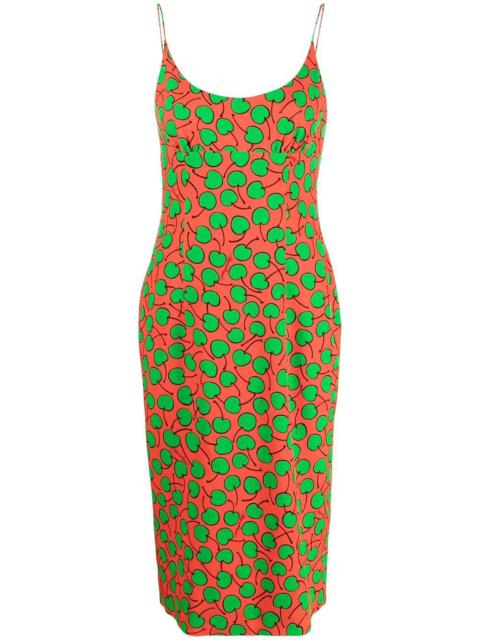 graphic-print midi dress