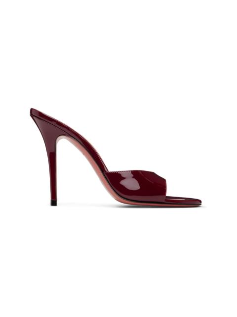 Amina Muaddi Burgundy Elodie Slipper 105 Heeled Sandals