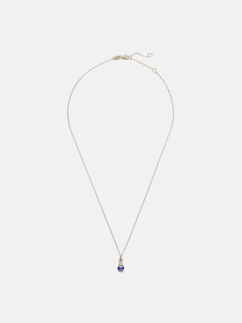 STONE AND STRAND Full Volume 14kt gold (585/1000) necklace with sapphire and diamond
