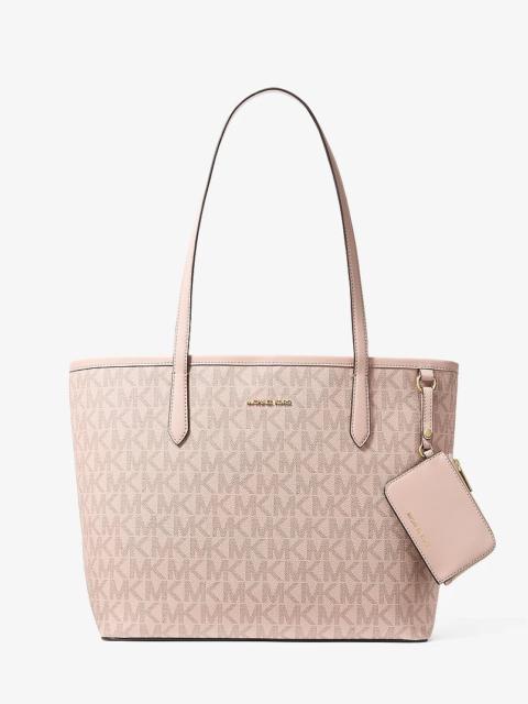 MICHAEL KORS Jet Set Large Signature Logo Tote Bag