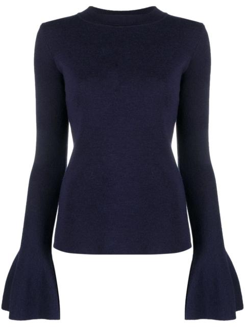 DESTREE Joan flared-cuff knitted jumper