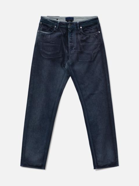 Stone Island HAND SPRAYED REFLECTIVE STRAIGHT DENIM JEANS
