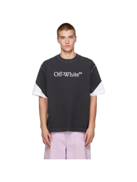 Off-White Black & White Negative Big Bookish Skate S/S T-shirt
