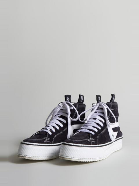 R13 ROGUE HIGH TOP - BLACK SUEDE