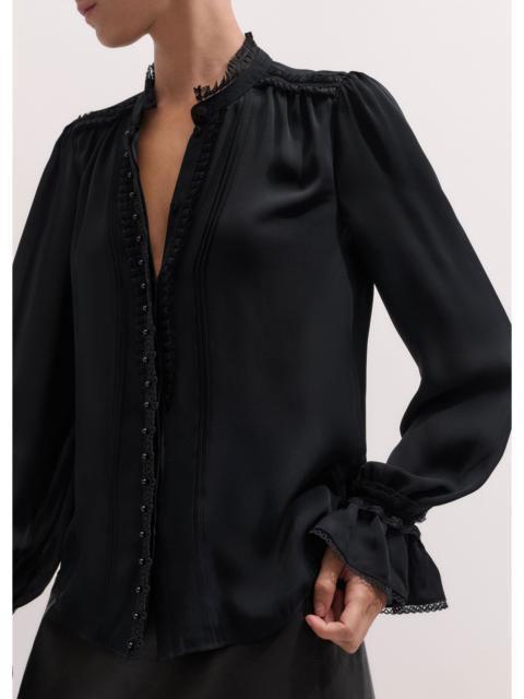 ME+EM Lace Trim Blouse