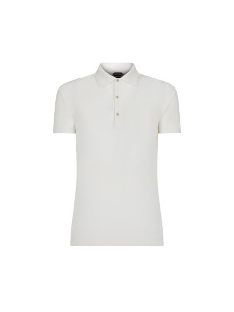 TOM FORD SILK COTTON PIQUET POLO