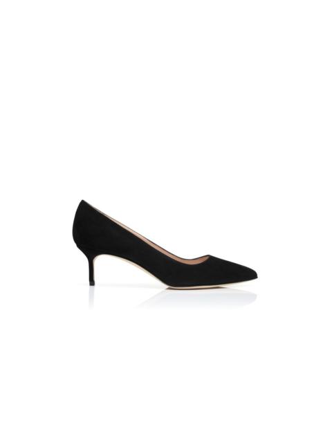 Black Suede Pointed Toe Pumps