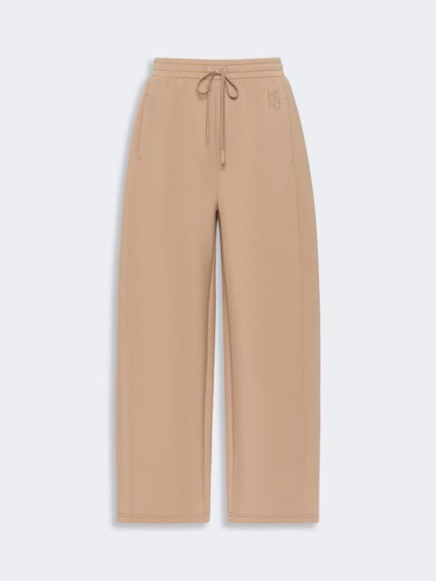 WEEKEND Max Mara GETTO Scuba jersey barrel-leg trousers - TOBACCO