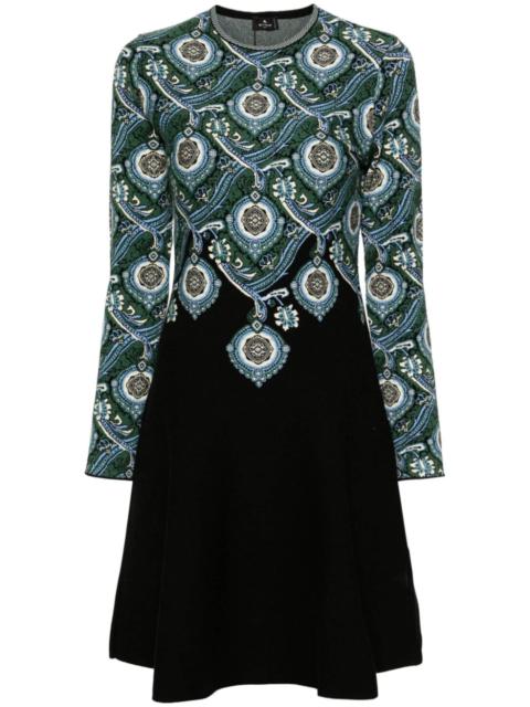 Etro jacquard-pattern knitted dress