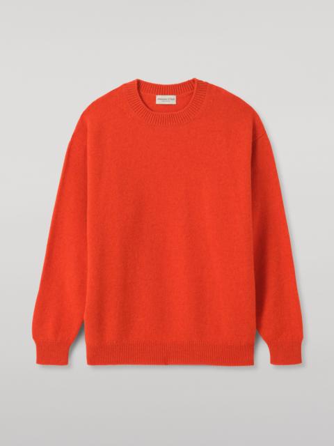 Johnstons of Elgin Craigie Red Lambswool Jumper