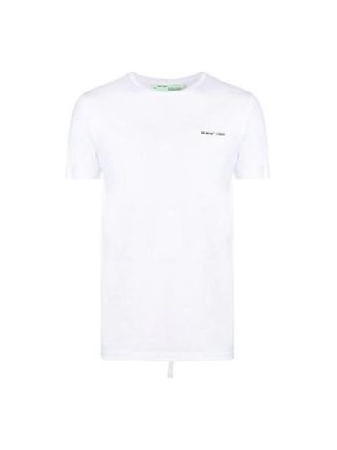 Off-White Off-White Chest Alphabet Logo Slim Fit Short Sleeve White OMAA027S191850220110