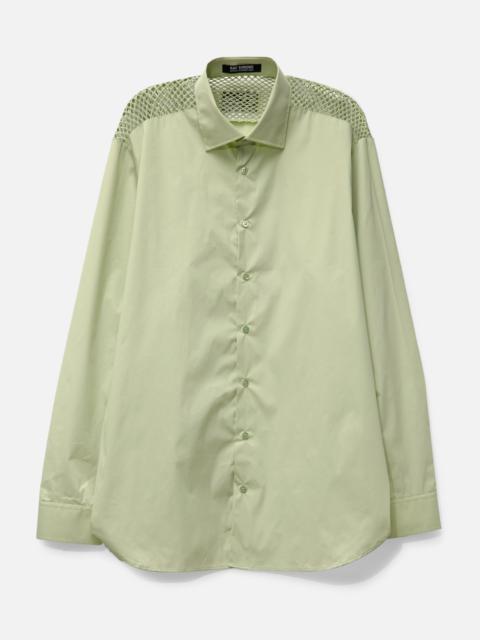 Raf Simons CLASSIC SHIRT WITH NET INSERT