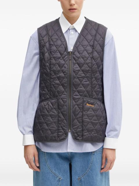Barbour quilted zipped vest